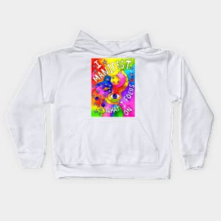 I Manifest What I Focus On Kids Hoodie